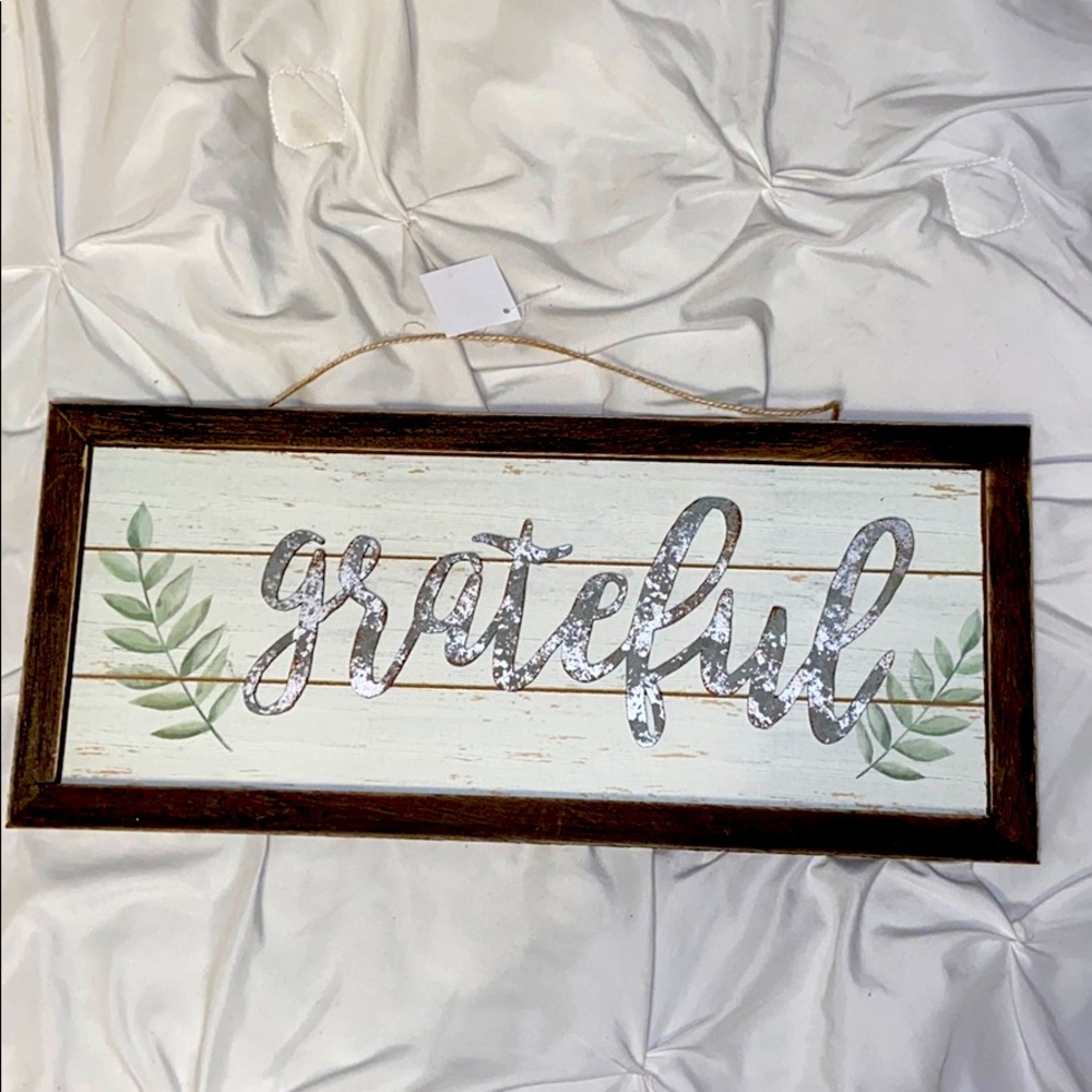 Grateful Wood Sign New Unused